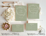 TEMPLETT wedding invitation download Sage Green wedding invitation template, Instant download Greenery Wedding Invites, Eucalyptus Garden Wedding Invitation Printable8