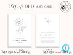 TEMPLETT wedding invitation download Fine art wedding invitation template, Instant download Boho Wedding Invites, Simple Wedding Invitation Printable Template Rustic Invitations9