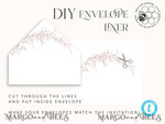 TEMPLETT wedding invitation download Fine Art Blush wedding Invitations Evite Set Template, Instant Download Printable Invites Home Printing, Boho Chick Invitation Set WBoho1610
