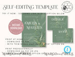 TEMPLETT wedding invitation download Sage Green wedding invitation template, Instant download Greenery Wedding Invites, Eucalyptus Garden Wedding Invitation Printable tuscany wedding , italy wedding , greece, destination wedding8