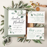 TEMPLETT wedding invitation download Sage Green wedding invitation template, Instant download Greenery Wedding Invites, Eucalyptus Garden Wedding Invitation Printable7