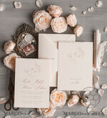 TEMPLETT wedding invitation download Elegant wedding Invitation Template, Simple Instant Download Printable Invites Home Printing, Boho Modern Wedding Invitation Card Set10