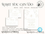TEMPLETT wedding invitation download Modern wedding invitation template, Instant download Boho Wedding Invites, Simple Wedding Invitation Printable Template, Elegant Invites8