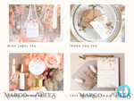 TEMPLETT wedding set Boho Pampas Grass Wedding Set Bundle Templates Elegant Invitation Personalised Template Kit Wedding Invitation Set Invitation Download10