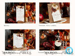 TEMPLETT wedding set Terracotta Boho Wedding Invitation template dowload Set, wedding Bundle Templates, Diy Home printing wedding Kit9