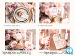 TEMPLETT wedding set Modern Wedding Set Bundle Templates  Invitation Personalised Elegant Template Kit Wedding Invitation Set Invitation Download10