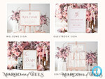 TEMPLETT wedding set Modern Wedding Set Bundle Templates  Invitation Personalised Elegant Template Kit Wedding Invitation Set Invitation Download10