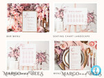 TEMPLETT wedding set Modern Wedding Set Bundle Templates  Invitation Personalised Elegant Template Kit Wedding Invitation Set Invitation Download10