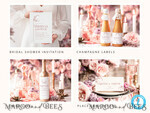 TEMPLETT wedding set Modern Wedding Set Bundle Templates  Invitation Personalised Elegant Template Kit Wedding Invitation Set Invitation Download10