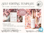 TEMPLETT wedding set Modern Wedding Set Bundle Templates  Invitation Personalised Elegant Template Kit Wedding Invitation Set Invitation Download10
