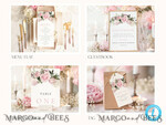 TEMPLETT  
 Hochzeitsset Elegantes romantisches Rosen-Hochzeitset Bundle Vorlagen Elegante Einladung Personalisierte Vorlage Kit Hochzeitseinladung Set Einladung Download9