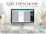 TEMPLETT wedding stationery Rustic Boho wedding menu template, dinner menu editable, Instant download Boho wedding menu Garden wedding menu Printable4