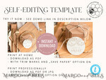 TEMPLETT wedding stationery Boho Round Favor Tag Template, Rustic Favor Tag Template, Editable Thank You Tag, Printable Wedding Gift Tags, Party Tags, WGyp25