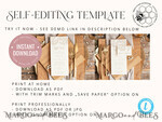 TEMPLETT wedding stationery Rustic wedding menu template, dinner menus editable, Instant download Boho wedding menus, Garden wedding menu  Printable, WGyp25