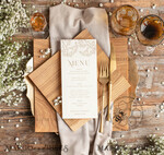 TEMPLETT wedding stationery Rustic wedding menu template, dinner menus editable, Instant download Boho wedding menus, Garden wedding menu  Printable, WGyp25