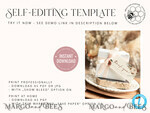 TEMPLETT wedding stationery Boho Favor Tag Template, Rustic Favor Tag Template, Editable Thank You Tag, Printable Wedding Gift Tags, Party Tags, Wboho104