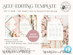 TEMPLETT wedding stationery Floral Round Favor Tag Template, Greenery  Favor Tag Template, Editable Thank You Tag, Printable Wedding Gift Tags, Party Tags, WRom14