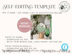 TEMPLETT wedding stationery Sage Green Round Favor Tag Template, Greenery Round Favor Tag Template, Editable Thank You Tag, Printable Wedding Gift Tags, Party Shower Tags, WSpr34
