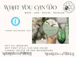 TEMPLETT wedding stationery Sage Green Round Favor Tag Template, Greenery Round Favor Tag Template, Editable Thank You Tag, Printable Wedding Gift Tags, Party Shower Tags, WSpr34