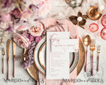 TEMPLETT  
 Hochzeitsdrucksachen Moderner Hochzeitsmenü-Vorlage, bearbeitbare Abendmenüs, Sofort-Download Hochzeitsmenüs, Gartenhochzeitsmenü druckbar, WMin15