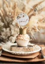 TEMPLETT wedding stationery Love is sweet Boho Round Favor Tag Template, Rustic Favor Tags, Editable Thank You Tag, Printable Gift Tags, Guests Party Tags, Wboho105