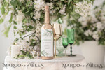 TEMPLETT wedding stationery Sage Green wine label wedding template, wine label weddings editable, Instant download Modern wine label wedding Garden  Printable, WSpr14