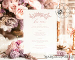 TEMPLETT wedding stationery Elegant drink bar menu template, Drinks Signs editable, Instant download Modern Table Signs Garden Wedding Menu Sign  Printable, WRoses84