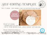 TEMPLETT wedding stationery Rustic Round Favor Tag Template, Round Favor Tag Template, Editable Thank You Tag, Printable Wedding Gift Tags, Party Shower Tags, WGyp24