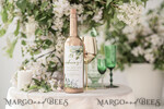 TEMPLETT wedding stationery Modern wine label wedding template, wine label weddings editable, Instant download Sage Green wine label wedding Garden Printable, WGreen44