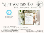 TEMPLETT wedding stationery Sage Green drink bar menu template, Drinks Signs editable, Instant download Modern Drinks Signs, Garden drink bar menus Printable, WRoses554