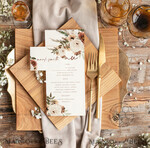 TEMPLETT wedding stationery Rustic wedding menu template, dinner menus editable, Instant download Boho wedding menus, Garden wedding menu Printable, boho105