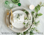 TEMPLETT wedding stationery Sage Green escort card template, TENTED Place Cards editable, Instant download place cards Garden  Printable, WGreen46