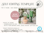 TEMPLETT wedding stationery Sage Green Round Favor Tag Template, Greenery  Favor Tag Template, Editable Thank You Tag, Printable Wedding Gift Tags, Party Tags, WSpr35