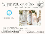 TEMPLETT wedding stationery Sage Green wine label wedding template, wine label weddings editable, Instant download Modern wine label weddings, Garden wine label wedding Printable, WRoses554