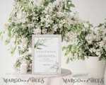 TEMPLETT wedding signs Green Guestbook Wedding Sign template, Instant download Greenery Wedding Guest book Sign, Guestbook  Printable, Minimalist  Sign, WSpr15
