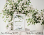 TEMPLETT wedding signs Green Guestbook Wedding Sign template, Instant download Greenery Wedding Guest book Sign, Guestbook  Printable, Minimalist  Sign, WGreen45