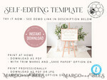 TEMPLETT wedding signs Boho wedding welcome sign template, Instant download Greenery Wedding Sign, Garden Sign Set Printable, Minimalist Large Sign, WGyp26