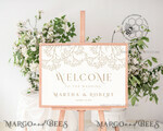 TEMPLETT wedding signs Boho wedding welcome sign template, Instant download Greenery Wedding Sign, Garden Sign Set Printable, Minimalist Large Sign, WGyp26