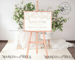 TEMPLETT wedding signs Boho wedding welcome sign template, Instant download Greenery Wedding Sign, Garden Sign Set Printable, Minimalist Large Sign, WGyp26