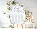 TEMPLETT wedding signs Boho Roses wedding welcome sign template, Wedding Seating Chart Template, Printable Seating Chart Wedding, Chart Sign Poster, WRoses556