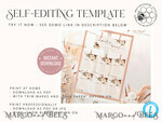 TEMPLETT wedding signs boho Wedding Seating Chart Cards Template, Printable Seating Chart Cards, Printable Editable Table Plan Templett INSTANT Download, Wboho105