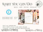 TEMPLETT wedding signs Boho Blush Pink Guestbook Wedding Sign template, Instant download Rustic Wedding Guest book Sign, Guestbook Printable, Minimalist Sign4