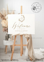 TEMPLETT wedding signs Boho wedding welcome sign template, Instant download Rustic Wedding Sign, Garden Sign Set Printable, Minimalist Large Sign5