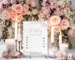 TEMPLETT wedding signs Boho Blush Pink Wedding Order of Events Timeline Program Sign Template, Fall Wedding day, Printable Timeline, DIY Wedding Sign5