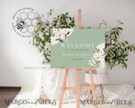 TEMPLETT wedding signs Green wedding welcome sign template, Instant download Greenery Wedding Sign, Garden Sign Set Printable, Minimalist Large Sign, WSpr35