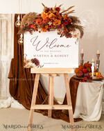 TEMPLETT wedding signs Fall Maroon wedding welcome sign template, Instant download Rustic Wedding Sign, Garden Sign Set Printable, Minimalist Large Sign5