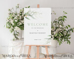 TEMPLETT wedding signs Green wedding welcome sign template, Instant download Greenery Wedding Sign, Garden Sign Set Printable, Minimalist Large Sign, WSpr15