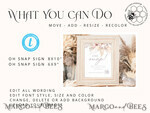 TEMPLETT wedding signs Boho Oh Snap Wedding Hashtag Sign template, Instant download Rustic Wedding Instagram Sign, Hashtag Printable, Minimalist  Sign, WPam55