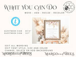 TEMPLETT wedding signs Pampas Guestbook Wedding Sign template, Instant download Boho Wedding Guest book Sign, Guestbook  Printable, Minimalist  Sign, WPam54