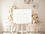 TEMPLETT wedding signs Simple wedding Table Plan sign template, Wedding Seating Chart Template, Printable Seating Chart Wedding, Chart Sign Poster4